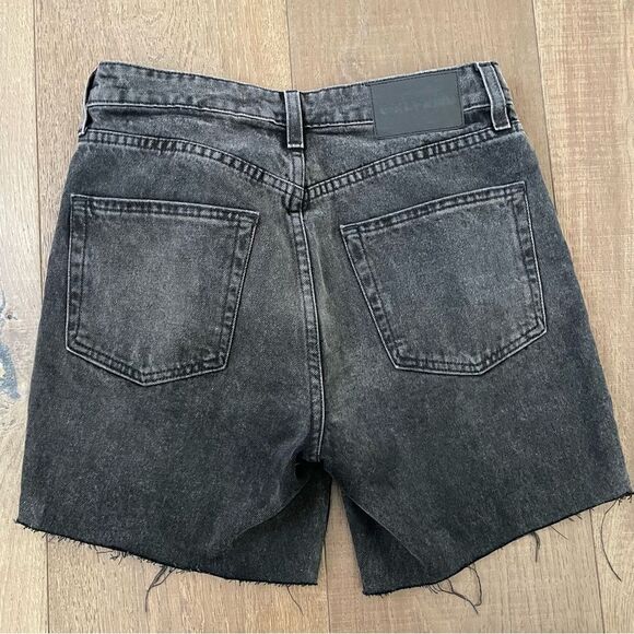 Grlfrnd Karolina High Rise Straight Crop Black Women's Short Jeans Denim - Picture 6 of 12